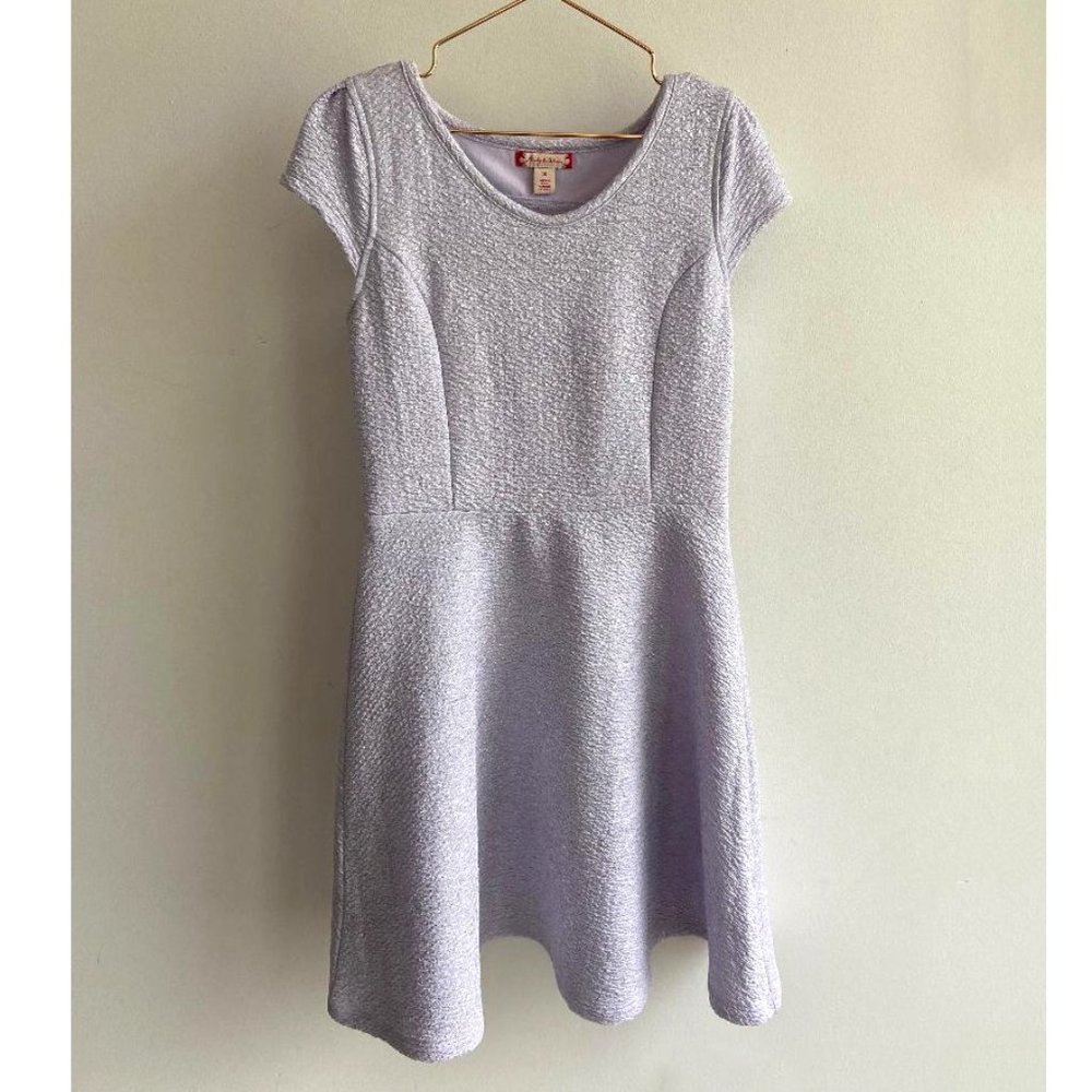 ruby & bloom Girls' Lavender Glimmer Knit Short Sleeve